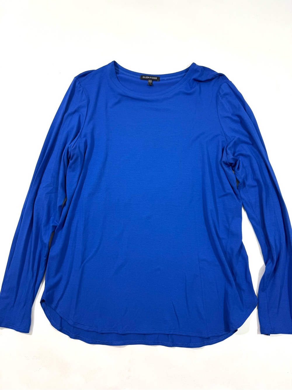 Eileen Fisher Long Sleeve Shirt Cobalt Blue
